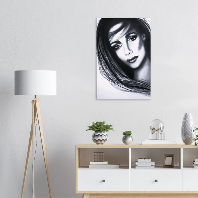 Michelline - Elegant Portrait - Canvas Print