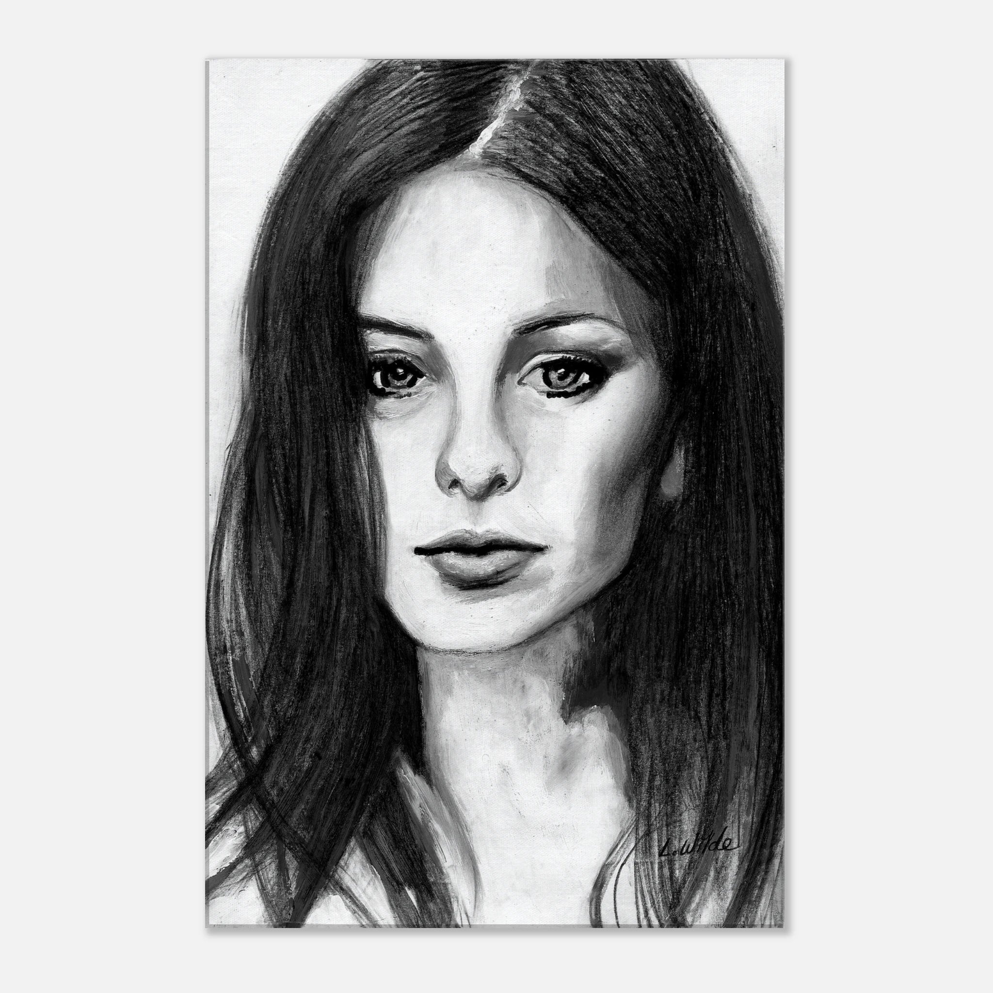 Monochromatic Portrait - Another Sad Love Song - Canvas Print