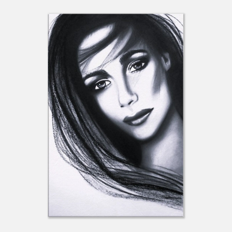 Michelline - Elegant Portrait - Canvas Print