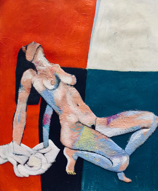  Colour Block Composition with Nude - Rachel