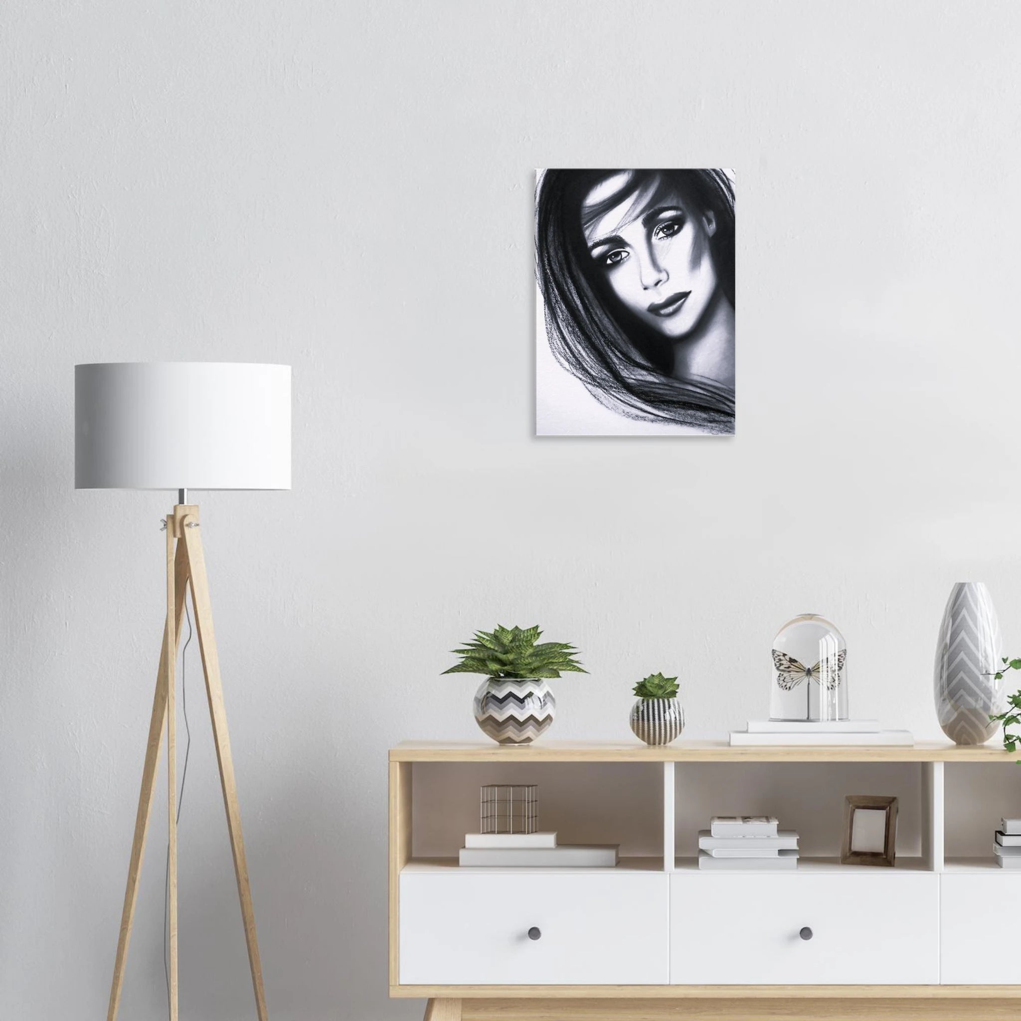 Michelline - Elegant Portrait - Canvas Print