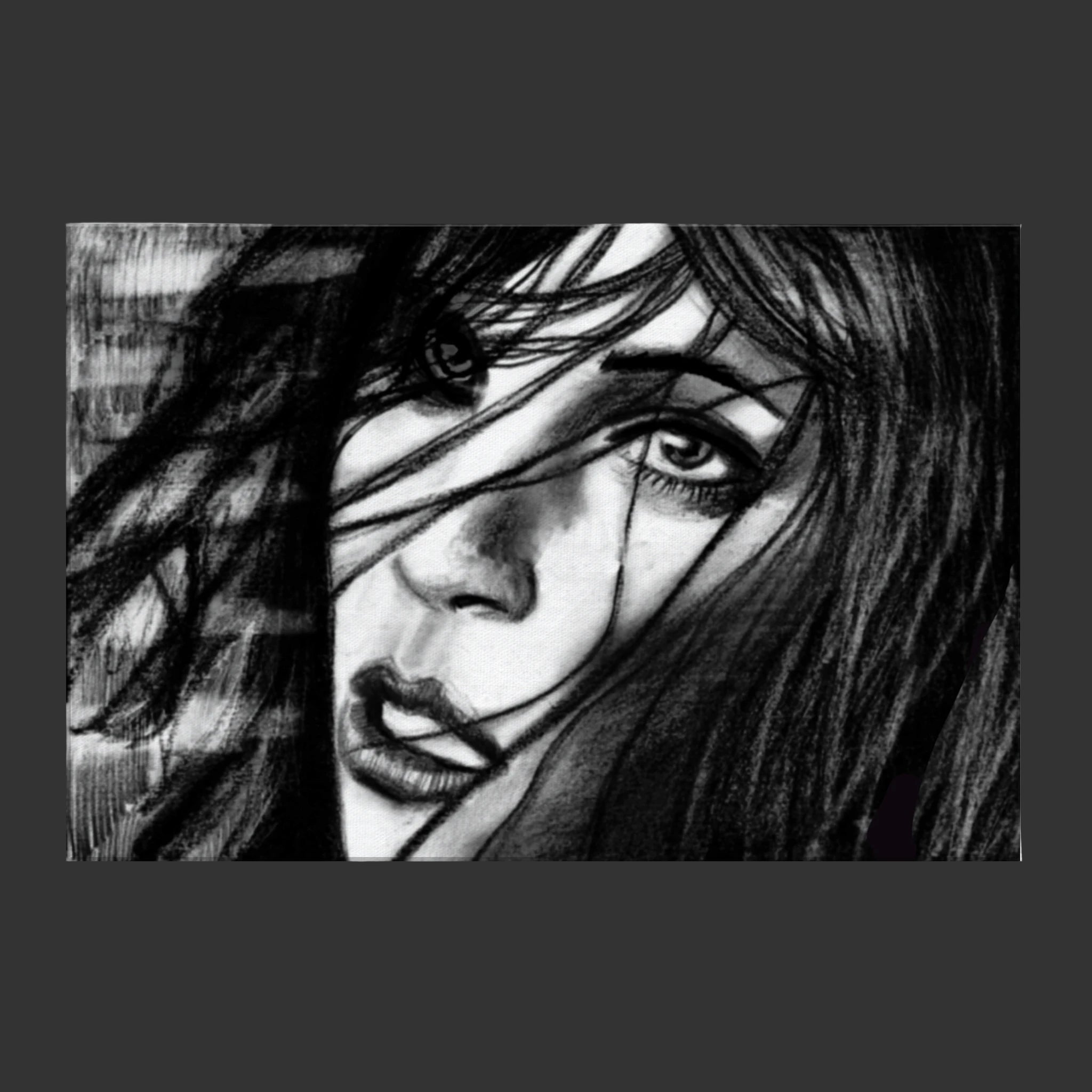 Expressive Portrait - Where are You? - Canvas Print